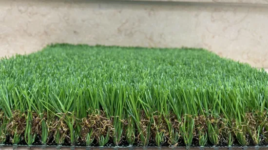 Natureza de longa duração e aparência de realismo Grama artificial 30 mm Grama sintética exuberante e macia Paisagem Turf